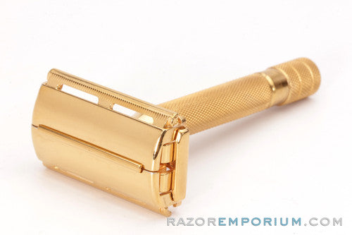 1940's Gillette Milord DE Safety Razor Set 24K Gold Revamp