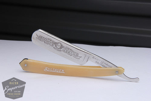 6/8" Bartmann High Class Engraved "Tuesday" 7 Day Razor | Solingen, Germany