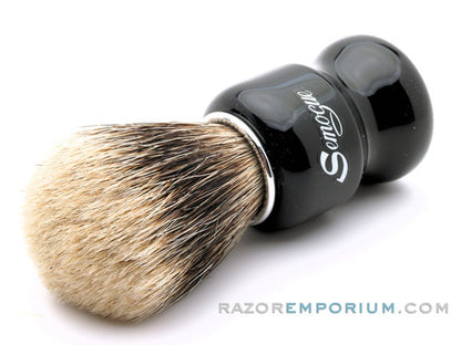 Semogue | Torga-C3 Finest Badger Shaving Brush (Jet Black)