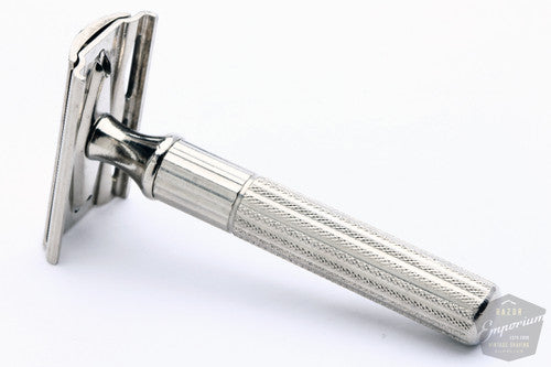 Gillette 1940's Fat Handle Tech D.E. Safety Razor