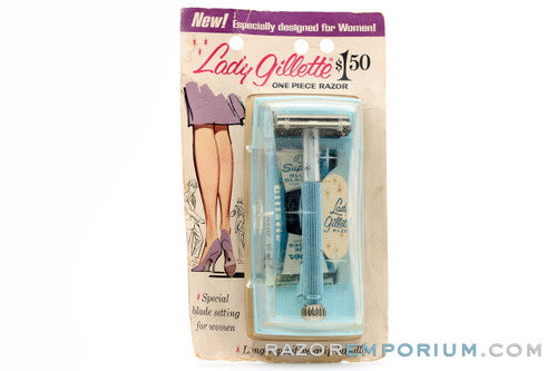 1962 Gillette Blue Star Lady Gillette NOS - New Old Stock H4