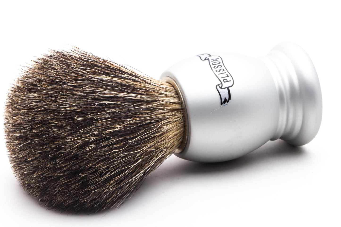 Plisson 1808 | Arctic Gray Essential Russian Gray Badger Shaving Brush