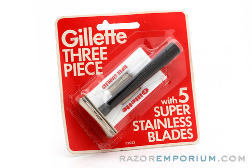 1970's Gillette Tech Safety Razor with Super Stainless Blades NOS ...