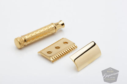 1922 Gillette New Improved Tuckaway Safety Razor 24K Gold Revamp