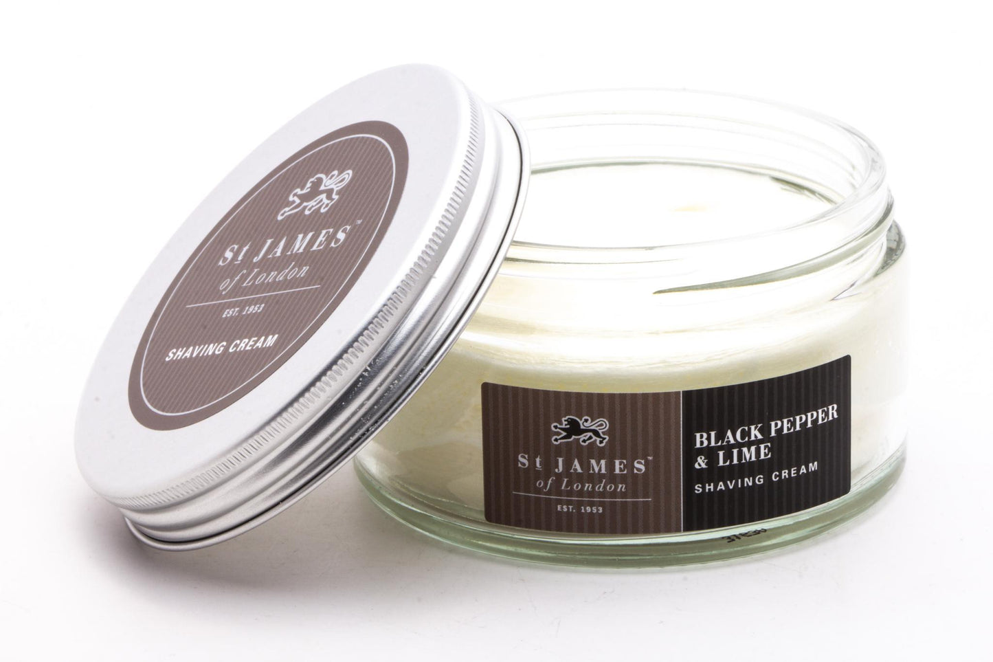 St. James of London | Black Pepper & Persian Lime Shaving Cream Jar