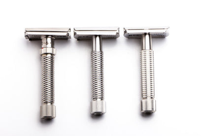 Rex Supply Co. | Sentry Slant Three Piece Stainless Steel Double Edge Razor