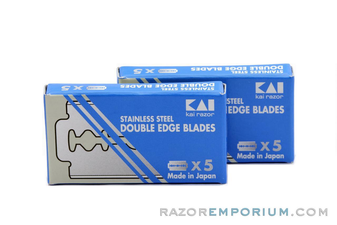 Kai Stainless Steel Double Edge (DE) Razor Blades