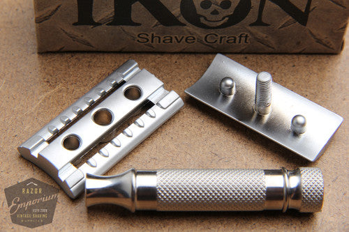 iKon Shavecraft 102 Slant OSS Stainless Steel DE Razor